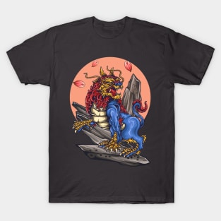 Japanese Lion Art T-Shirt